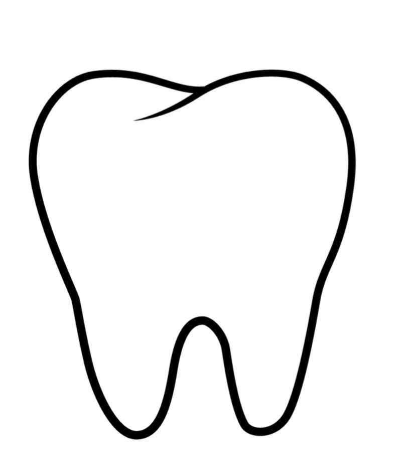 Desenho de Dente Desenho Colorir Imprimir 14
