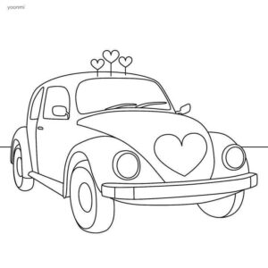 Desenho de Fusca Desenho Colorir Imprimir 12
