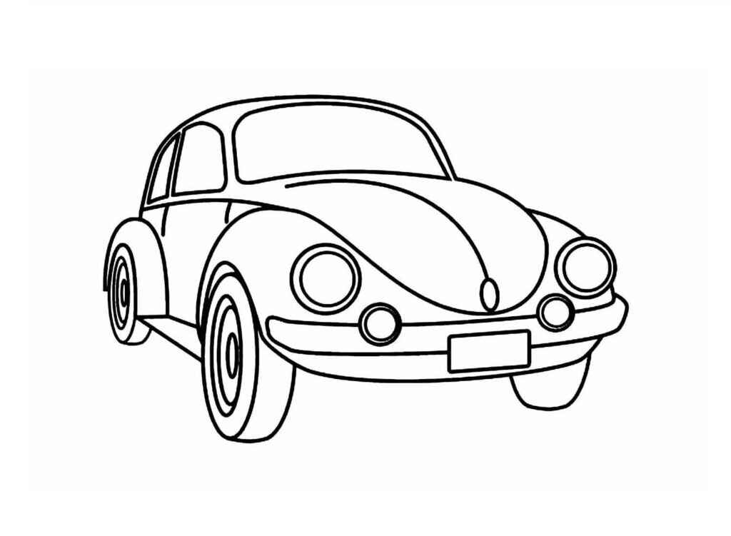 Desenho de Fusca Desenho Colorir Imprimir 15