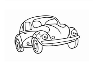 Desenho de Fusca Desenho Colorir Imprimir 16