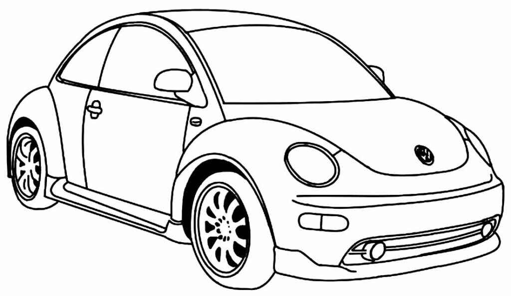 Desenho de Fusca Desenho Colorir Imprimir 19