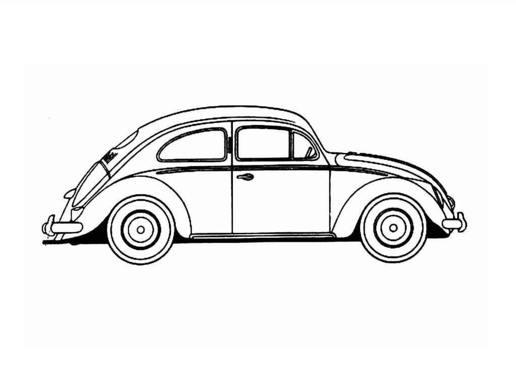 Desenho de Fusca Desenho Colorir Imprimir 20