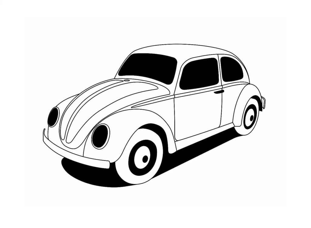 Desenho de Fusca Desenho Colorir Imprimir 22