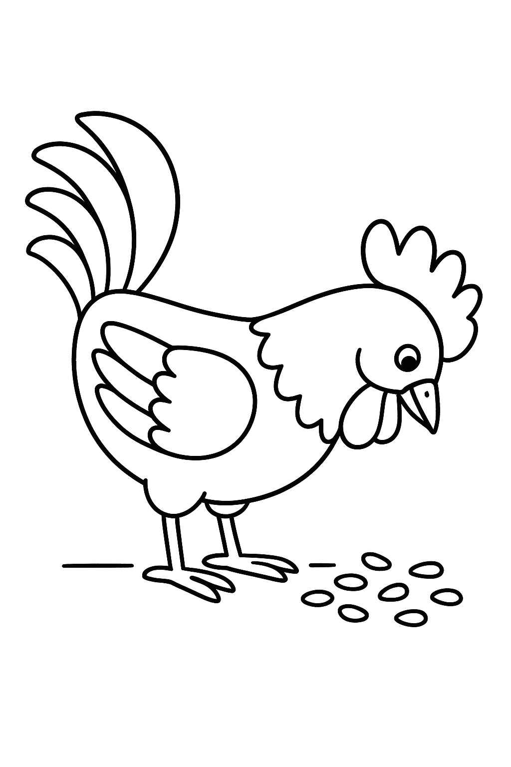 Desenho de Galo Desenho Colorir Imprimir 25