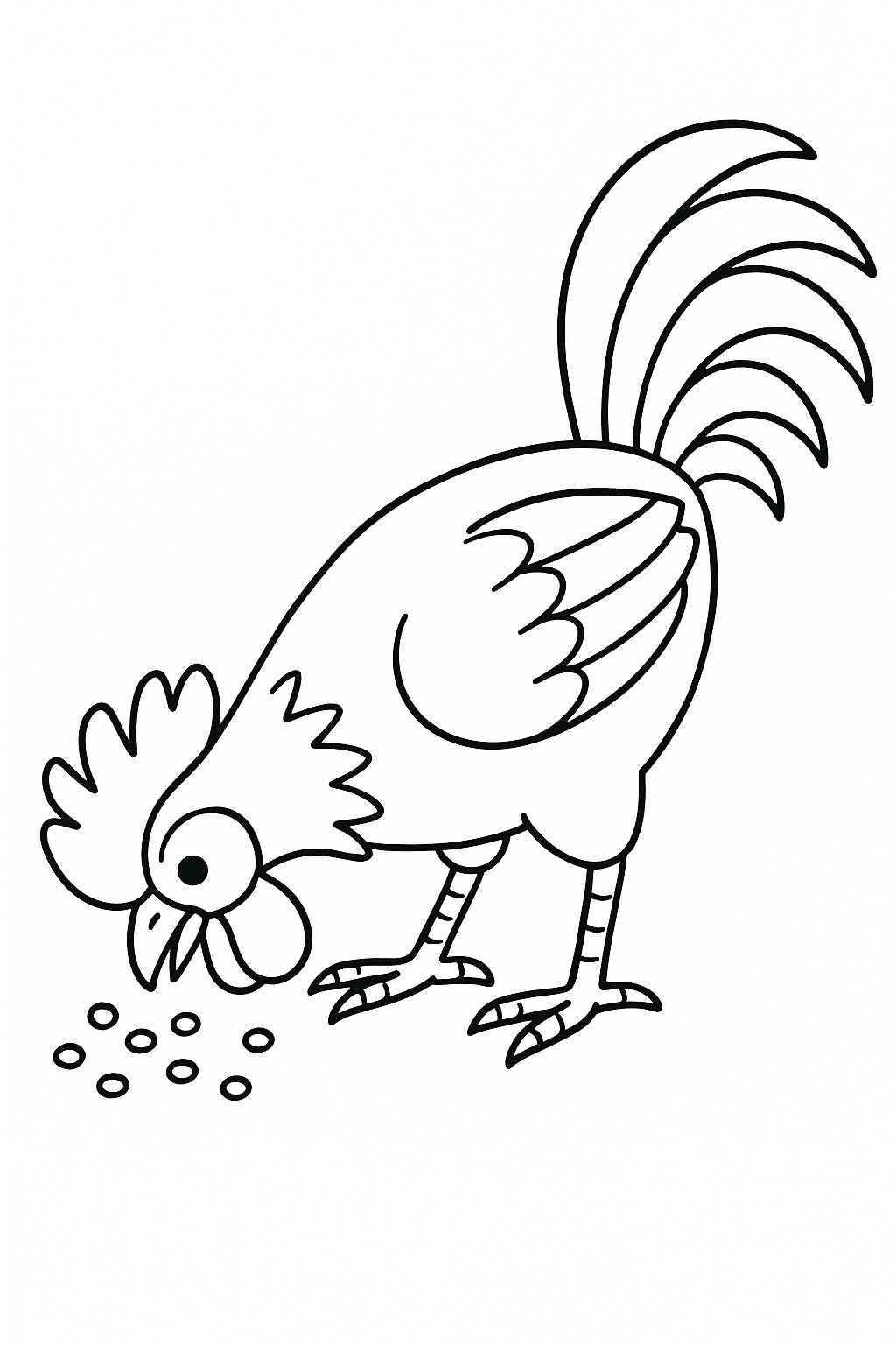 Desenho de Galo Desenho Colorir Imprimir 26