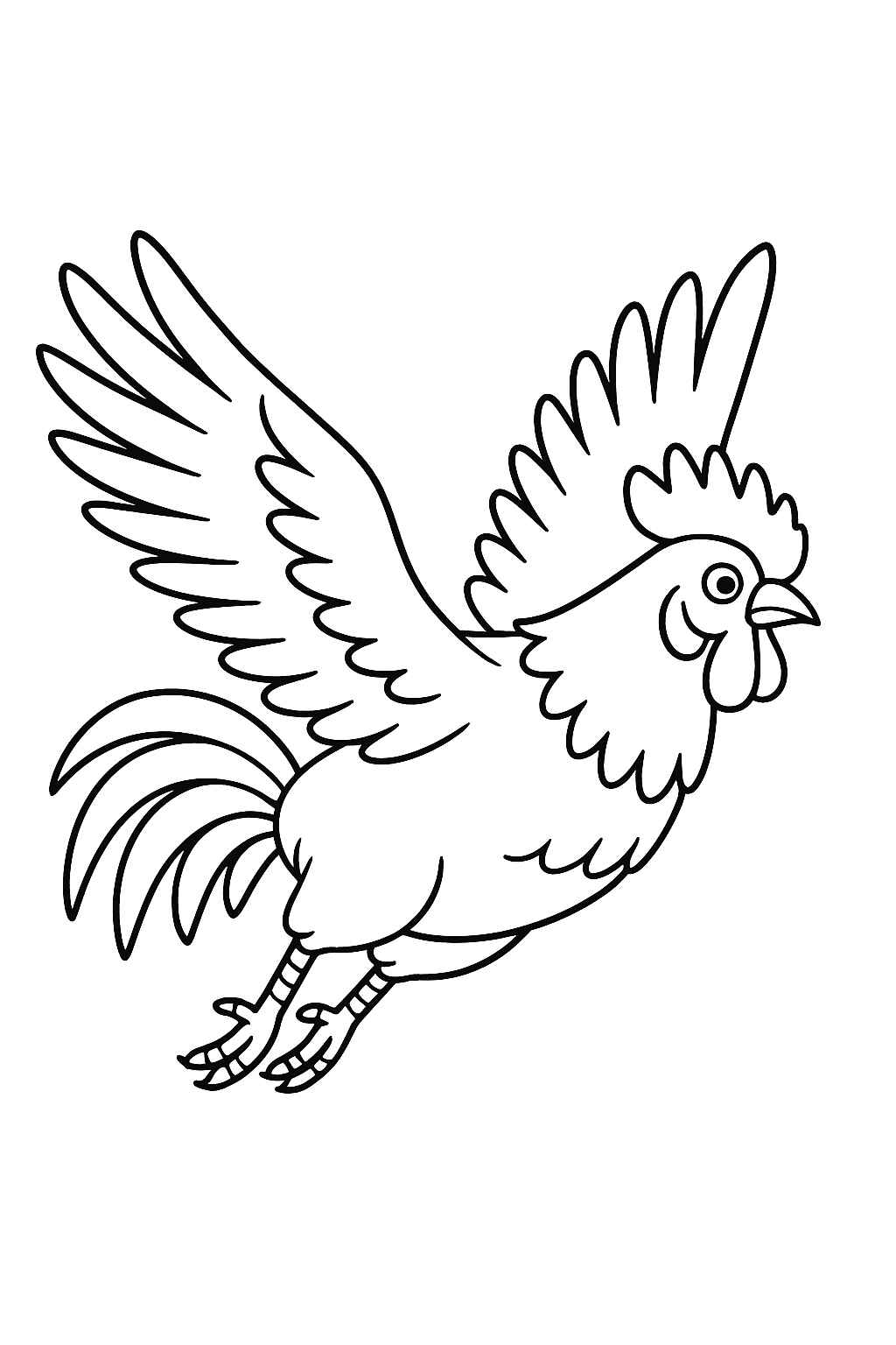 Desenho de Galo Desenho Colorir Imprimir 27