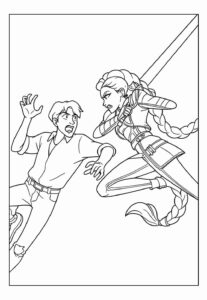 Desenho de Guerreiras Do Kpop Desenho Colorir Imprimir 08