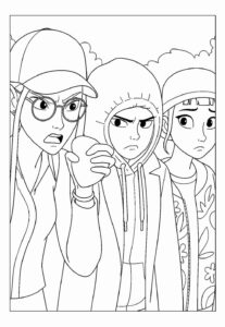 Desenho de Guerreiras Do Kpop Desenho Colorir Imprimir 31