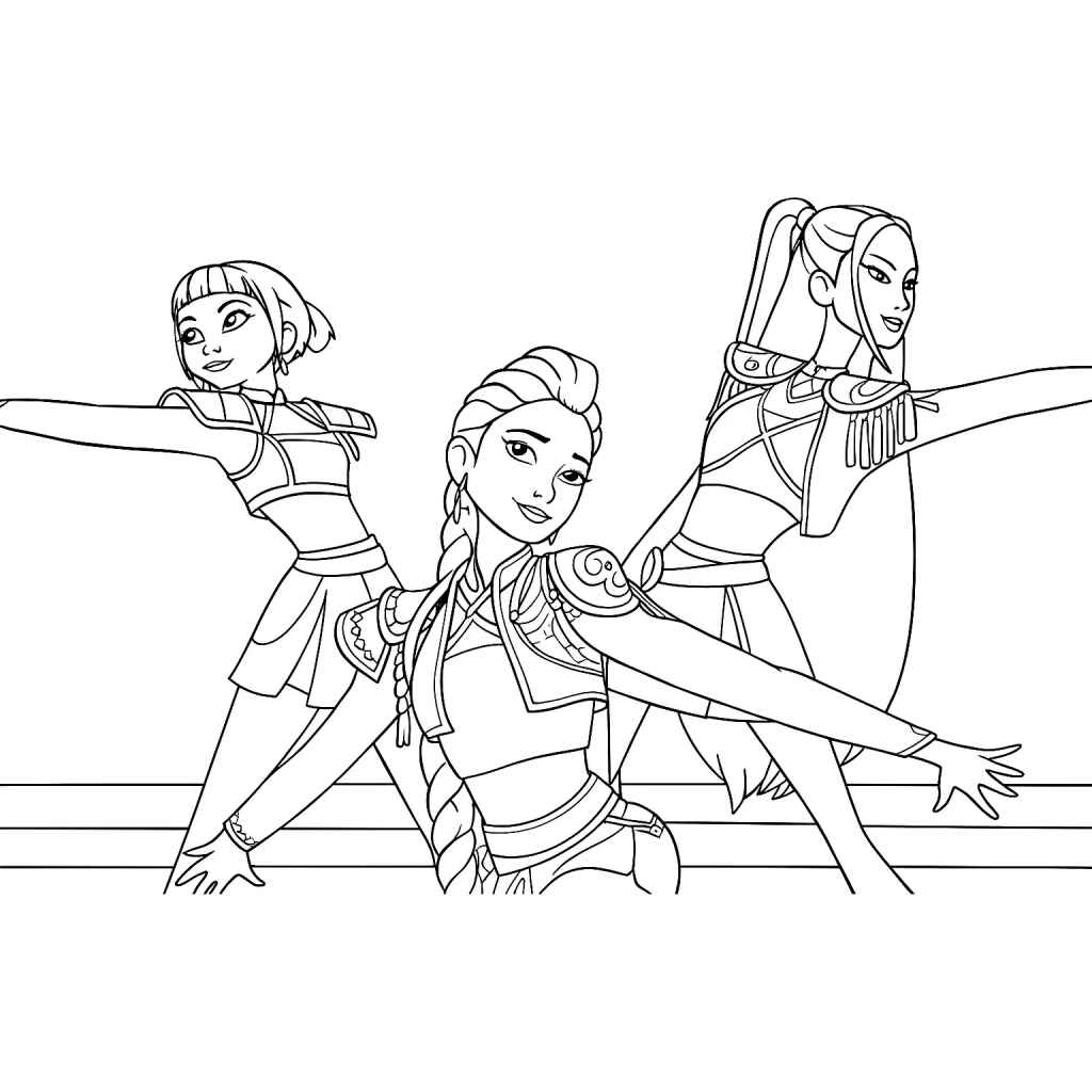 Desenho de Guerreiras Do Kpop Desenho Colorir Imprimir 40