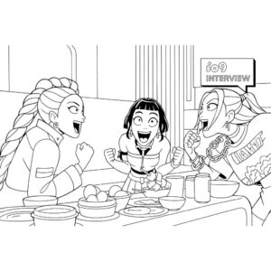 Desenho de Guerreiras Do Kpop Desenho Colorir Imprimir 41