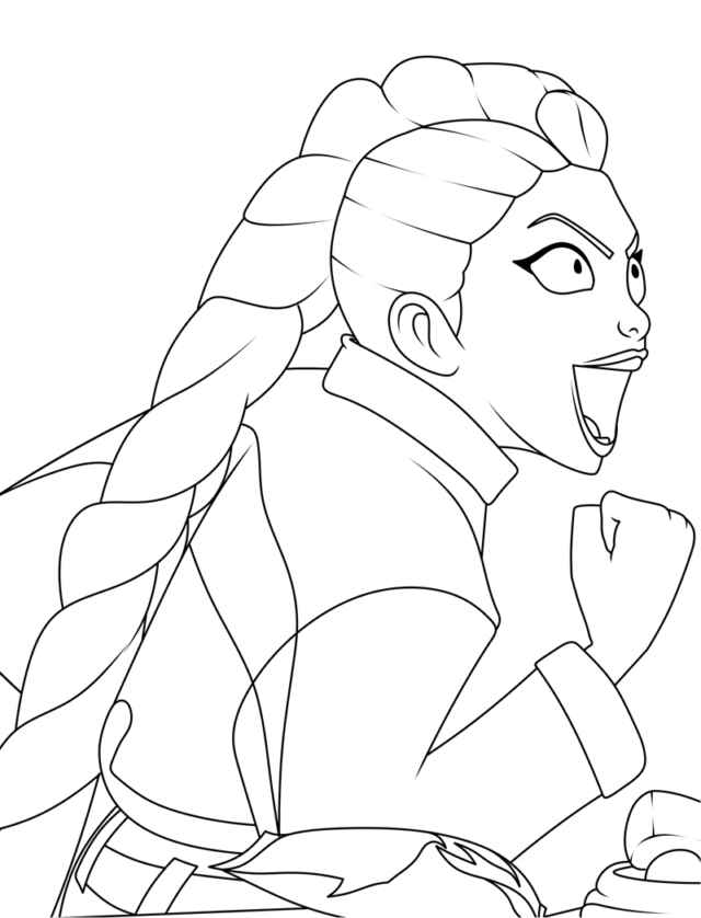 Desenho de Guerreiras Do Kpop Desenho Colorir Imprimir 55