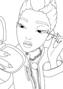 Desenho de Guerreiras Do Kpop Desenho Colorir Imprimir 58