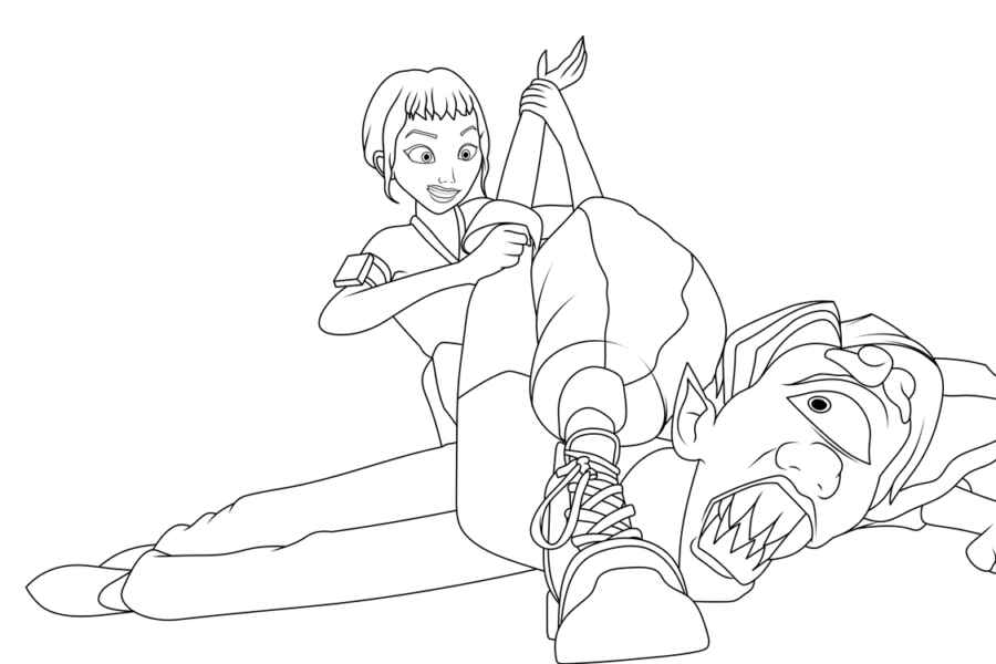 Desenho de Guerreiras Do Kpop Desenho Colorir Imprimir 61