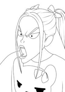 Desenho de Guerreiras Do Kpop Desenho Colorir Imprimir 64