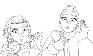 Desenho de Guerreiras Do Kpop Desenho Colorir Imprimir 67