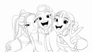 Desenho de Guerreiras Do Kpop Desenho Colorir Imprimir 70