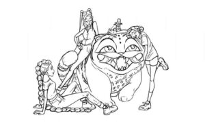 Desenho de Guerreiras Do Kpop Desenho Colorir Imprimir 71