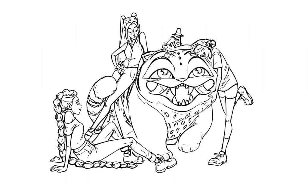 Desenho de Guerreiras Do Kpop Desenho Colorir Imprimir 71