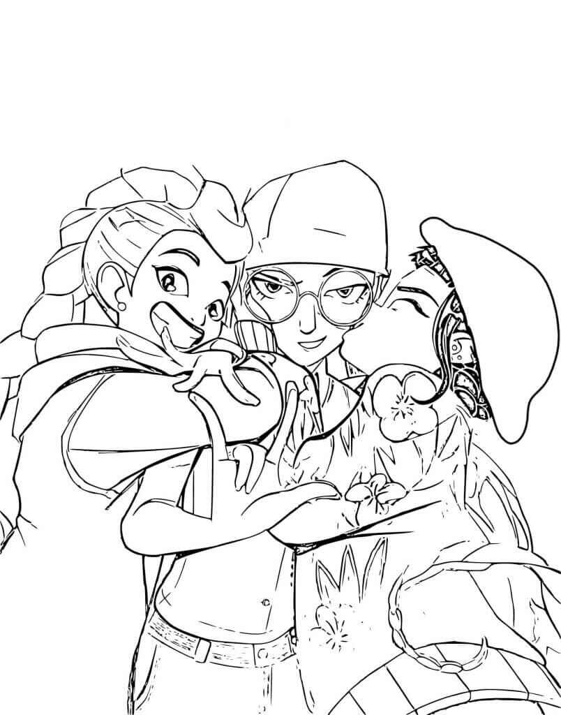 Desenho de Guerreiras Do Kpop Desenho Colorir Imprimir 72