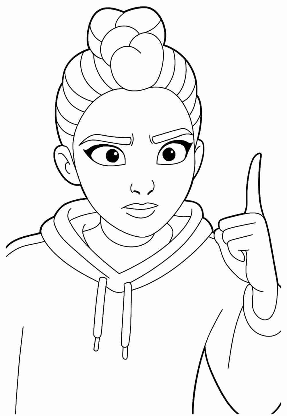 Desenho de Guerreiras Do Kpop Desenho Colorir Imprimir 74