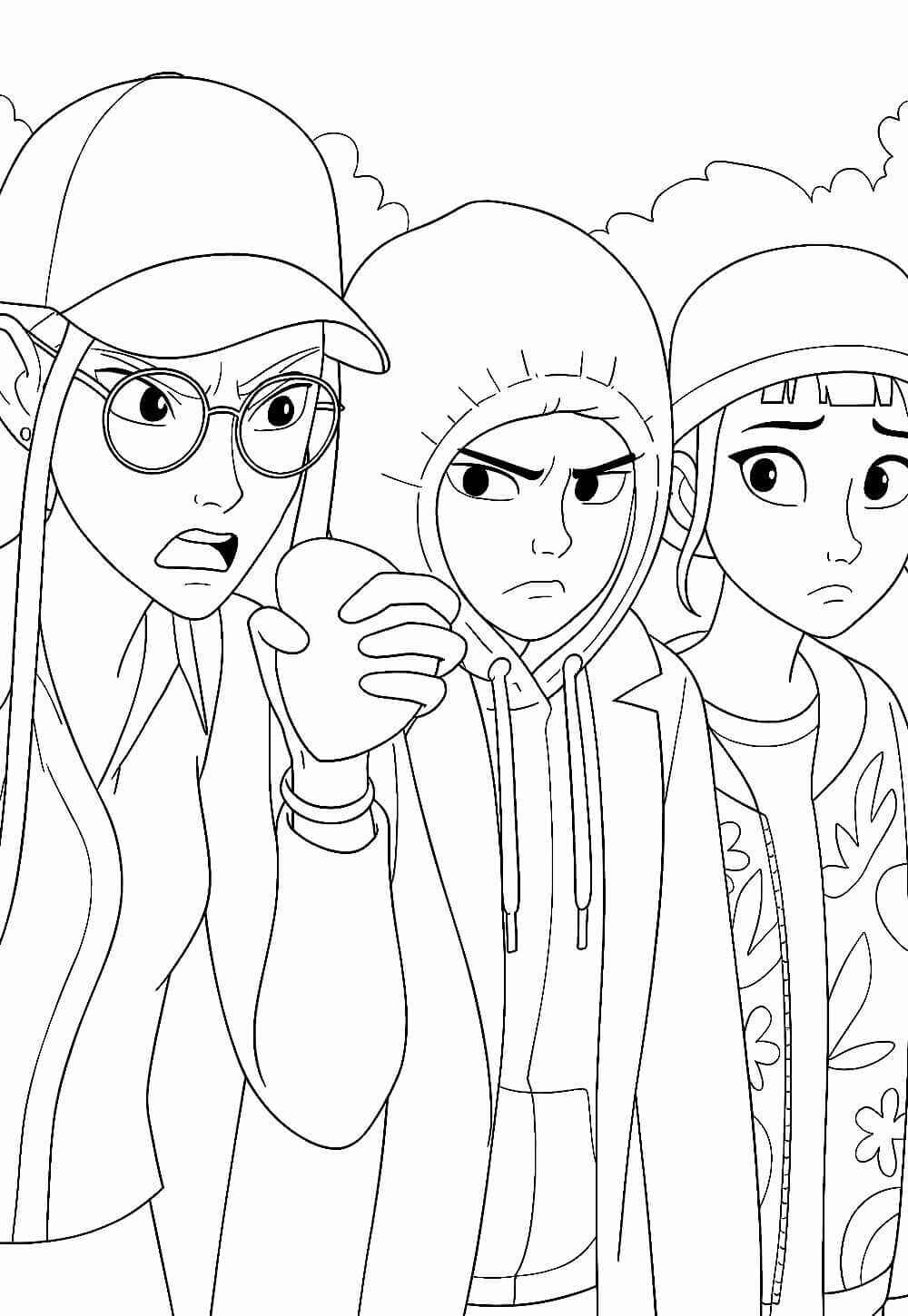 Desenho de Guerreiras Do Kpop Desenho Colorir Imprimir 76