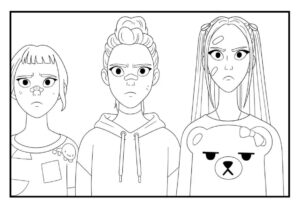 Desenho de Guerreiras Do Kpop Desenho Colorir Imprimir 77