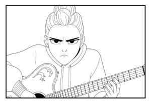 Desenho de Guerreiras Do Kpop Desenho Colorir Imprimir 78