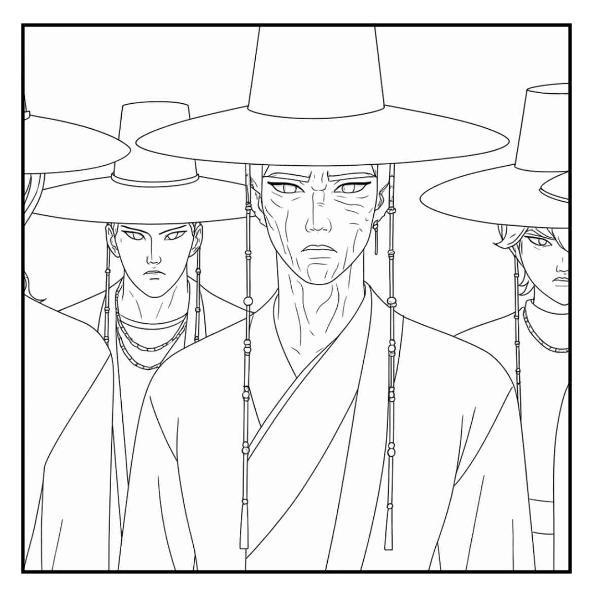 Desenho de Guerreiras Do Kpop Desenho Colorir Imprimir 81