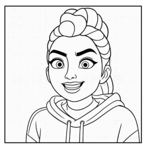 Desenho de Guerreiras Do Kpop Desenho Colorir Imprimir 84