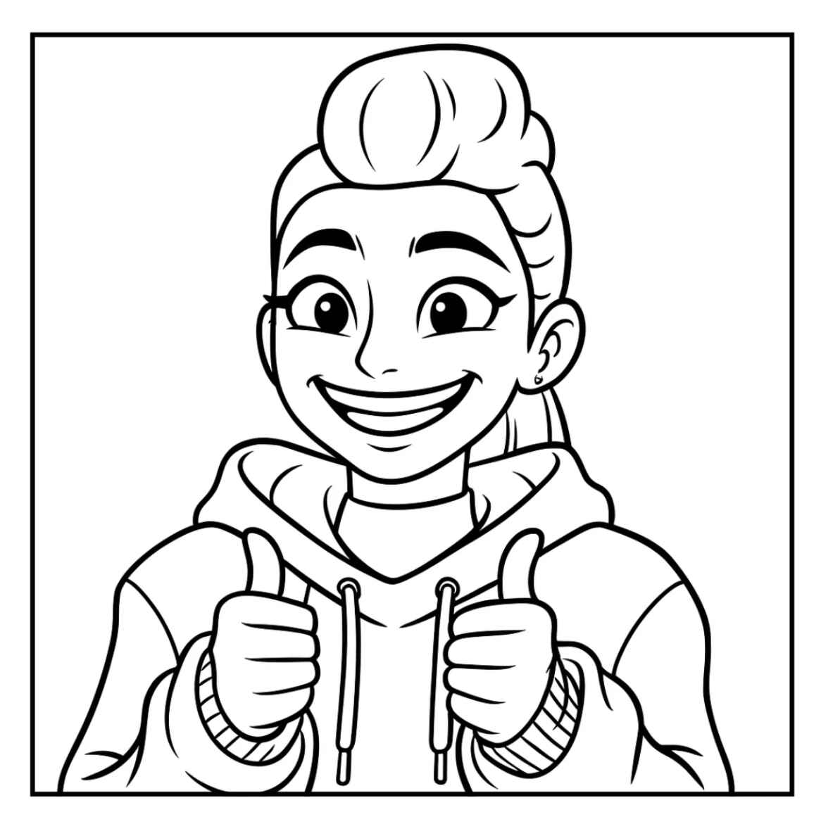 Desenho de Guerreiras Do Kpop Desenho Colorir Imprimir 87