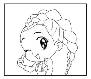 Desenho de Guerreiras Do Kpop Desenho Colorir Imprimir 91