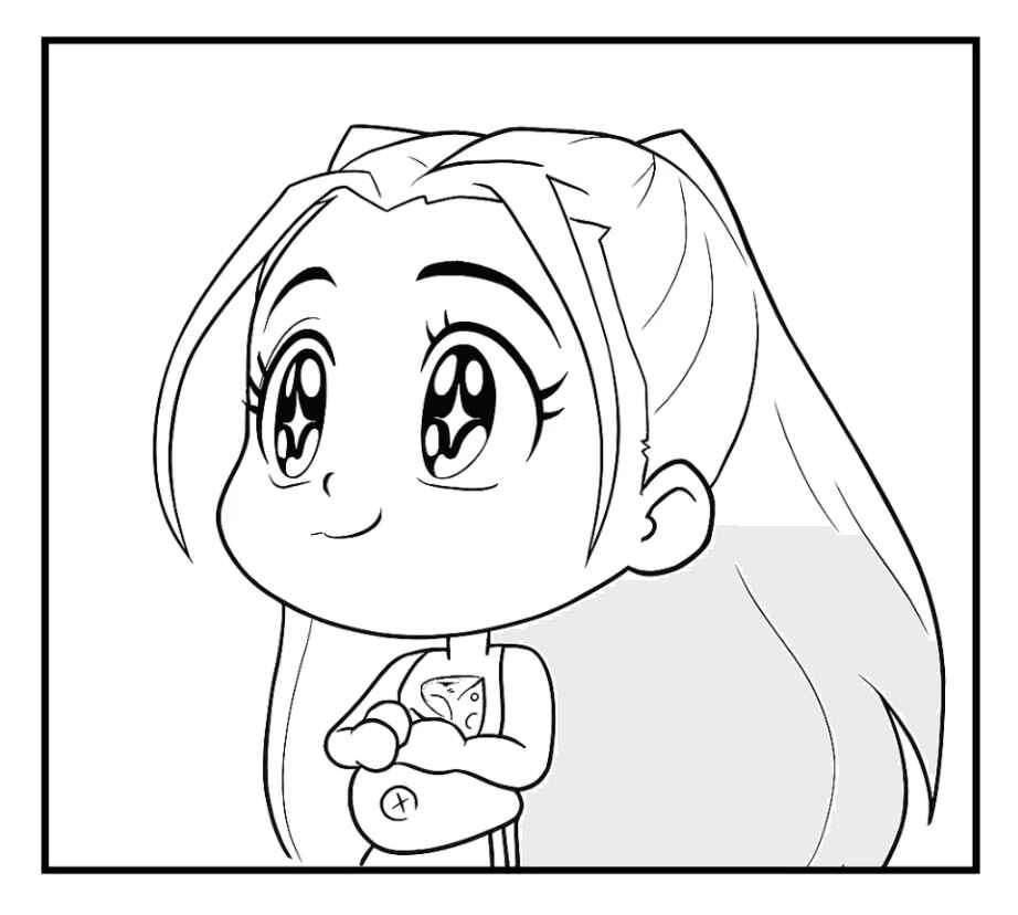 Desenho de Guerreiras Do Kpop Desenho Colorir Imprimir 92