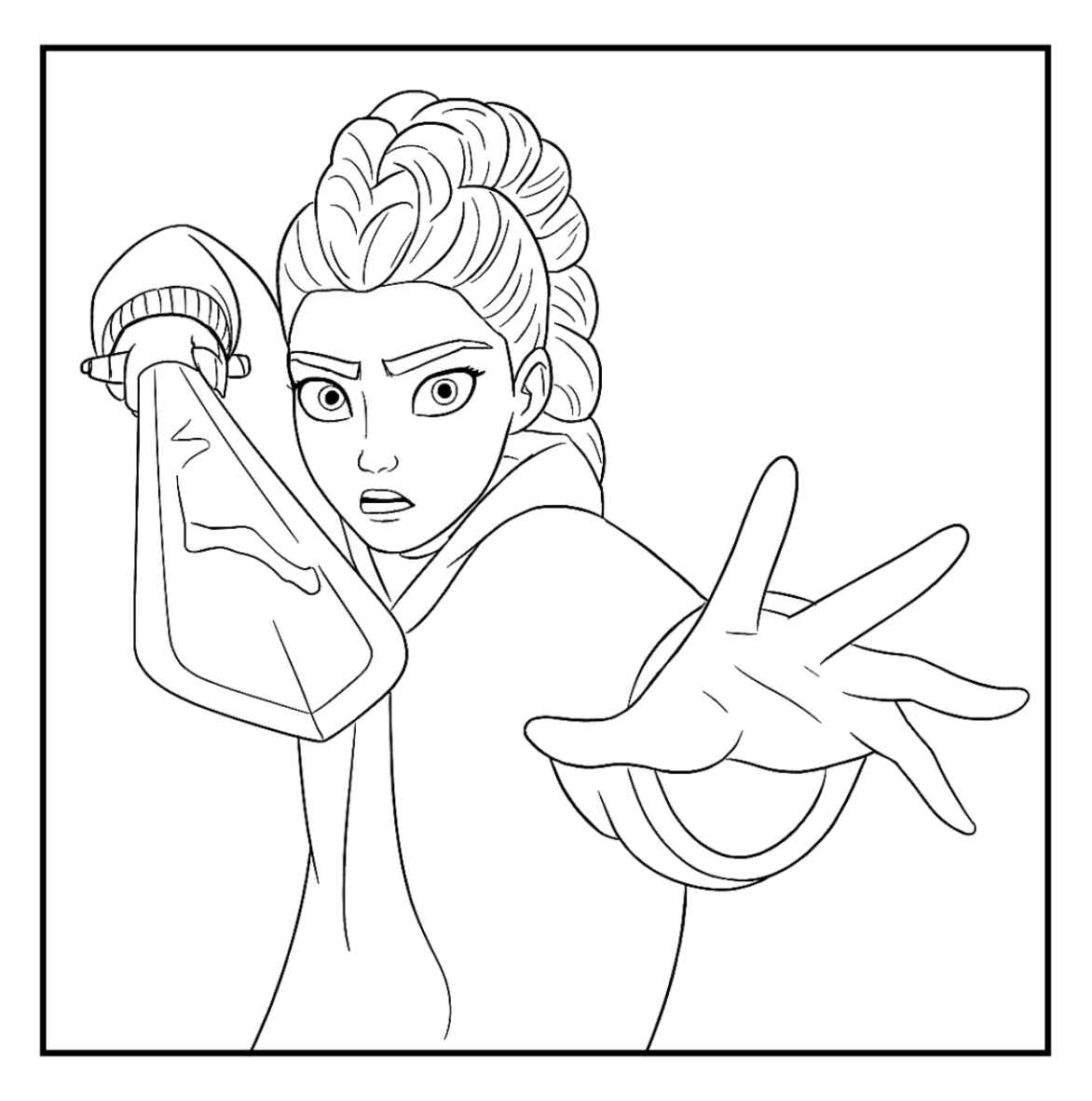 Desenho de Guerreiras Do Kpop Desenho Colorir Imprimir 93