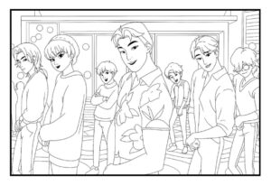 Desenho de Guerreiras Do Kpop Desenho Colorir Imprimir 94