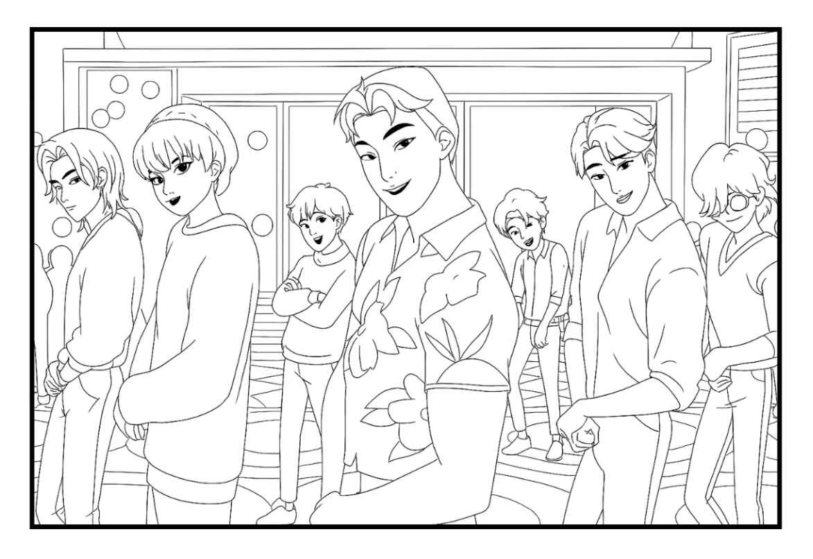 Desenho de Guerreiras Do Kpop Desenho Colorir Imprimir 94