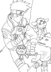 Desenho de Kakashi Desenho Colorir Imprimir 10