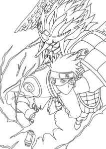 Desenho de Kakashi Desenho Colorir Imprimir 22