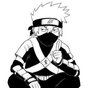 Desenho de Kakashi Desenho Colorir Imprimir 24
