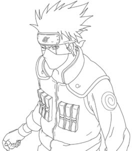 Desenho de Kakashi Desenho Colorir Imprimir 28