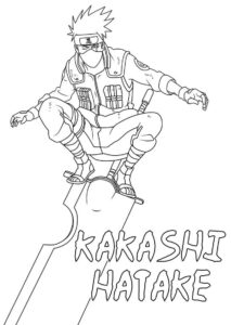 Desenho de Kakashi Desenho Colorir Imprimir 33