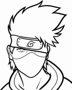 Desenho de Kakashi Desenho Colorir Imprimir 40