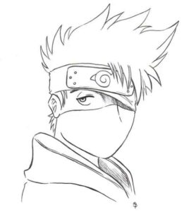 Desenho de Kakashi Desenho Colorir Imprimir 48