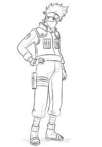 Desenho de Kakashi Desenho Colorir Imprimir 49