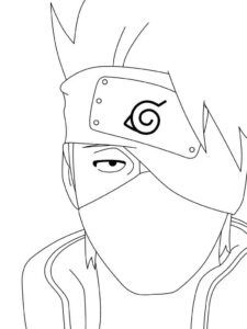 Desenho de Kakashi Desenho Colorir Imprimir 57