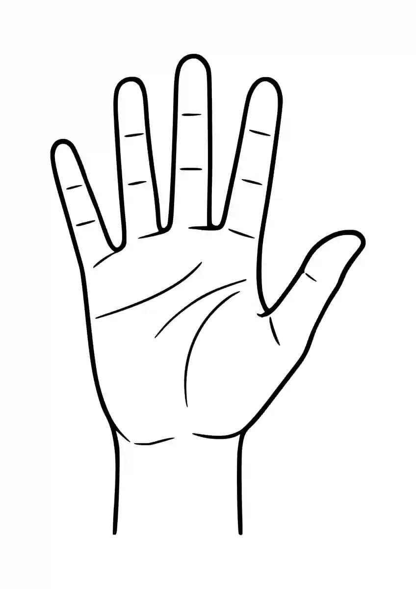 Desenho de Mao Desenho Colorir Imprimir 11