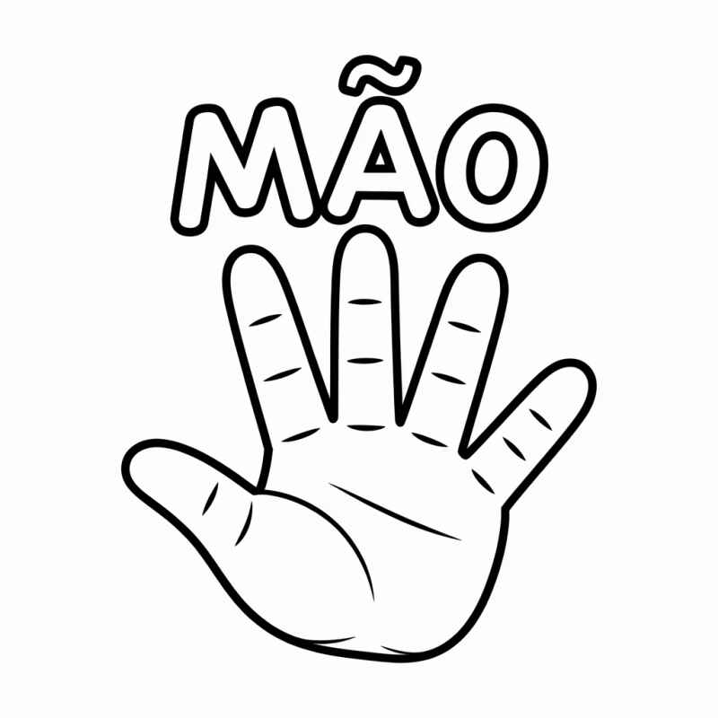 Desenho de Mao Desenho Colorir Imprimir 25