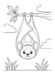 Desenho de Morcego Desenho Colorir Imprimir 08
