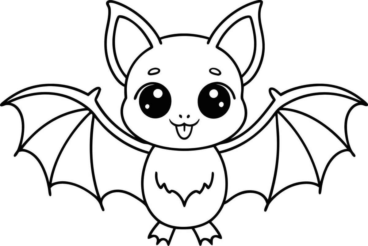 Desenho de Morcego Desenho Colorir Imprimir 10