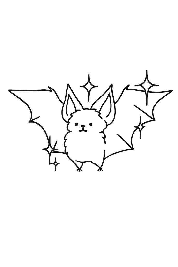 Desenho de Morcego Desenho Colorir Imprimir 12