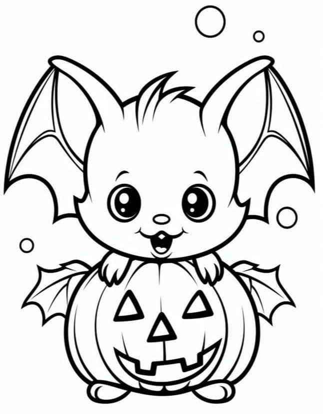 Desenho de Morcego Desenho Colorir Imprimir 15